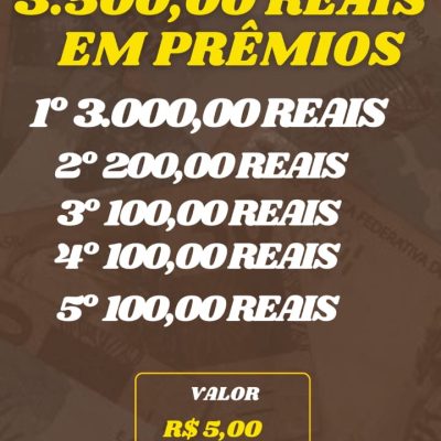 R$ 3.500,00 REAIS EDIÇÃO 7